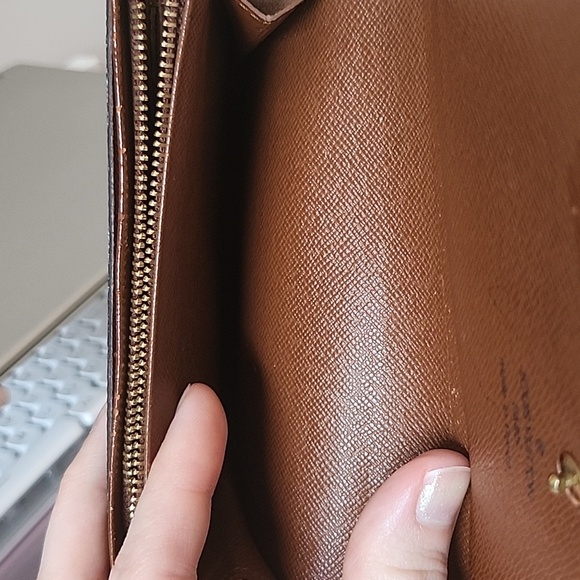 Louis Vuitton Authentic Vintage Monogram Porte Monnaie Wallet-Missing Zipper - Picture 9 of 11